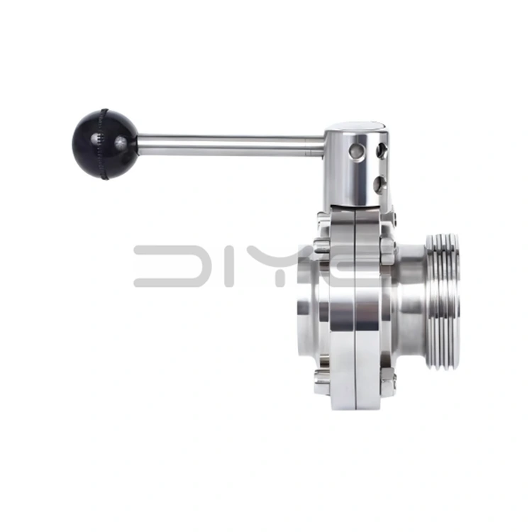 صمام الفراشة الملولب للحام الصحي